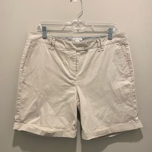 J. Jill Live-In Khaki Chino Shorts Women’s Size 12 Petite EUC Spring Summer